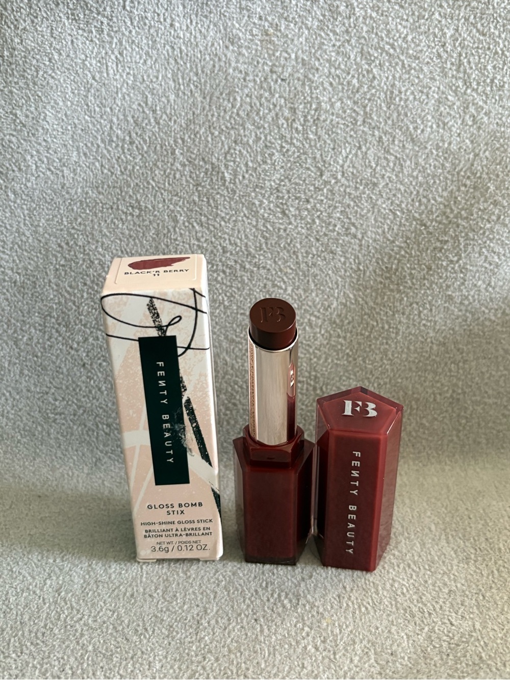 Fenty Beauty Gloss Bomb Stix shade Black’R Berry Full Size Brand New in Box!!